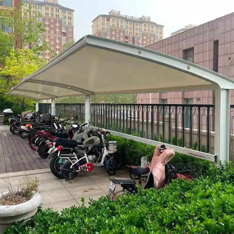 沧县膜结构电动车棚